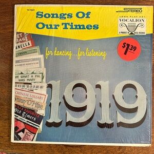 Songs of Our Times 1919 by Ted Straeter and His Orchestra Vinyl Record
